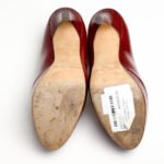 Jimmy Choo Red Lizard Embossed Leather Cosmic Platform Pumps Size 35 - Image 6