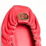 Tory Burch Red Ballet Reese Flat Tassel Size 38 - Image 4