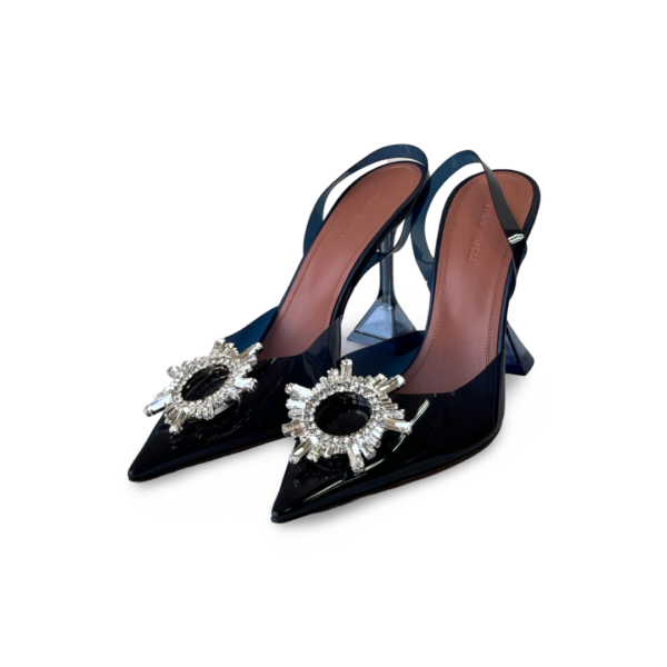 Amina Muaddi Begum 95 Crystal Slingback Pumps