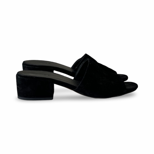 Vince Rachelle 2 Black Suede Block-Heel Mule Sandal - Image 7