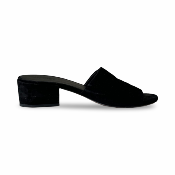 Vince Rachelle 2 Black Suede Block-Heel Mule Sandal - Image 5