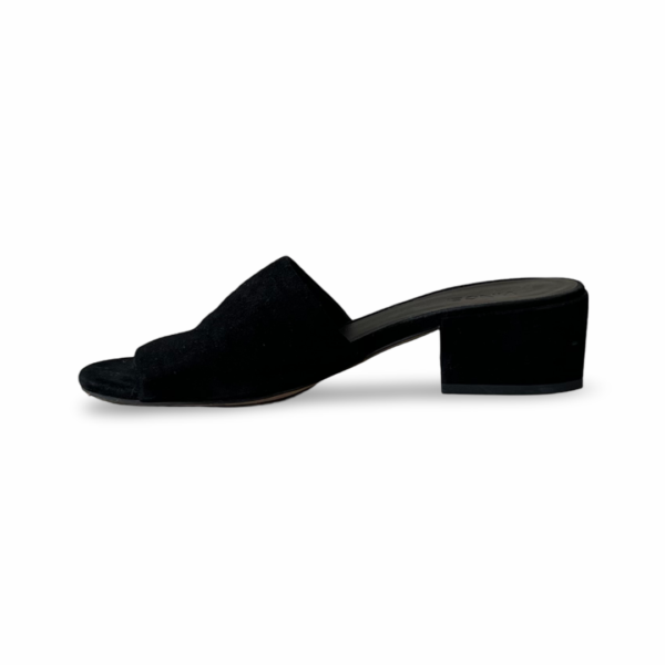 Vince Rachelle 2 Black Suede Block-Heel Mule Sandal - Image 4