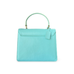 Salvatore Ferragamo Turquoise Leather Kelly Top Handle Bag - Image 4