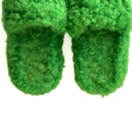 Bottega Veneta Teddy Shearling Green Fur Slides – Size 35 - Image 5