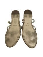 Miu Miu Light Gold Crystal Starfish Sandals Size 37.5 - Image 5