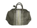 Bottega Veneta Grey Cabin Luggage with Blue Interior - Image 3