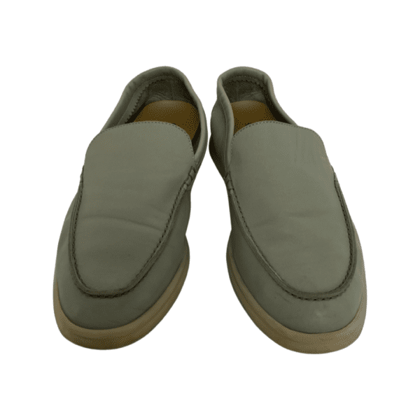 Loro Piano Light Grey Loafers Size 37 - Image 3
