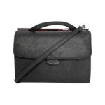 Fendi Grey Textured Leather Small Demi Jour Bag