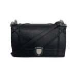 Dior Black Leather Large Diorama Flap Shoulder Bag