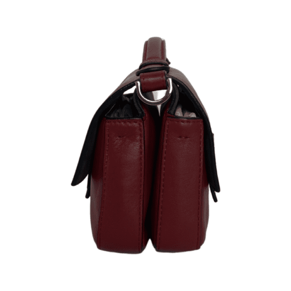 Fendi Red Leather Double Micro Baguette Monster Crossbody Bag - Image 5