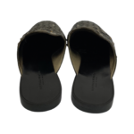 Bottega Veneta Bronze Intrecciato Leather Fiandra Flat Mules Size 37 - Image 8