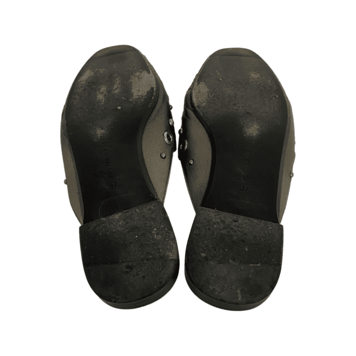 Bottega Veneta Bronze Intrecciato Leather Fiandra Flat Mules Size 37 - Image 9