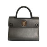 Dior Metallic Grey Leather Diorever Tote Bag