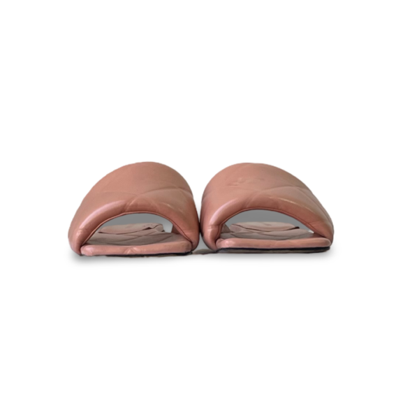 Bottega Veneta Pink Quilted Leather Lido Flat Slides, Size 37 - Image 2