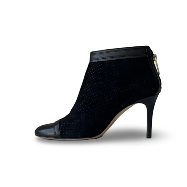 CH Carolina Herrera Black Leather Ankle Boots - Image 3