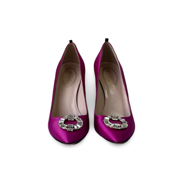 SJP by Sarah Jessica Parker Amira Candy Satin 70mm Pumps - Image 2