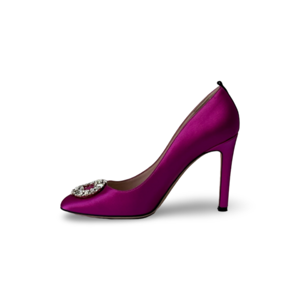 SJP by Sarah Jessica Parker Amira Candy Satin 70mm Pumps - Image 4