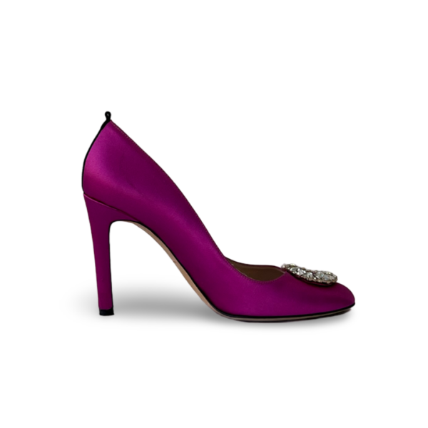 SJP by Sarah Jessica Parker Amira Candy Satin 70mm Pumps - Image 5