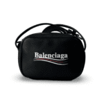 Balenciaga Everyday Campaign Camera Bag in black and white calf leather