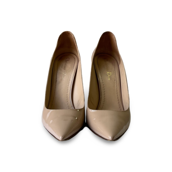 Dior Beige Patent Leather D-Moi Pumps - Image 2