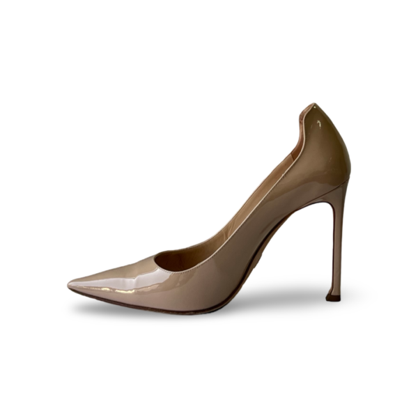 Dior Beige Patent Leather D-Moi Pumps - Image 4