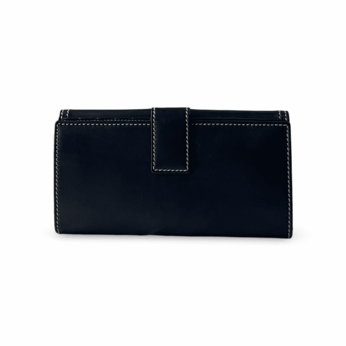 Gucci Black Leather Long Wallet - Image 4