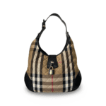 Burberry Nova Check Quilted Canvas Brooke Hobo Bag