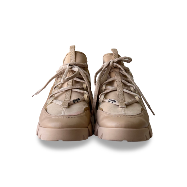 Dior Beige PVC and Neoprene D-Connect Sneakers - Image 2