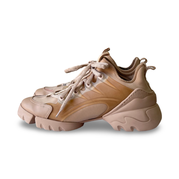 Dior Beige PVC and Neoprene D-Connect Sneakers - Image 3