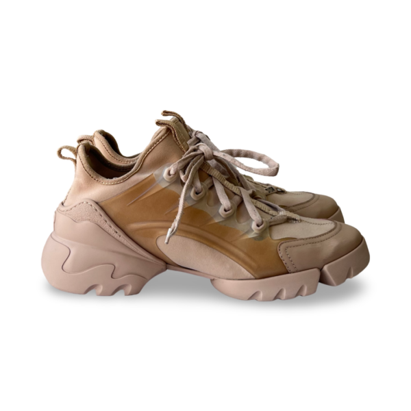 Dior Beige PVC and Neoprene D-Connect Sneakers - Image 4