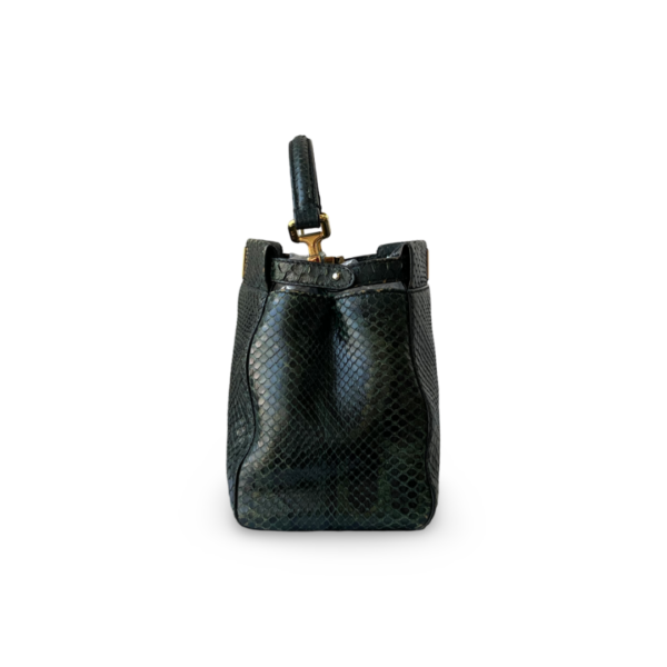 Fendi Peekaboo Mini Green Python Bag - Image 4