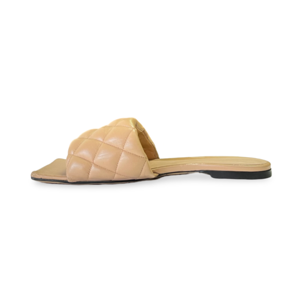 Bottega Veneta Padded Flat Sandals in Beige - Image 2