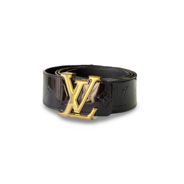 Louis Vuitton Amarante Monogram Vernis LV Initiales Belt 95CM