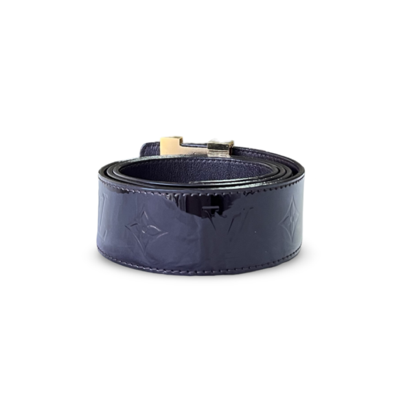 Louis Vuitton Amarante Monogram Vernis LV Initiales Belt 95CM - Image 2