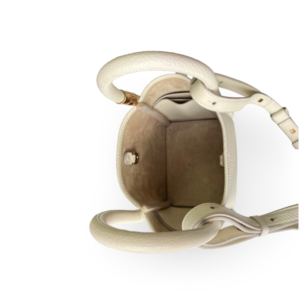 Boyy Lotus 12 Pebble Blanco Pebbled Calfskin Leather Bag – OS - Image 3