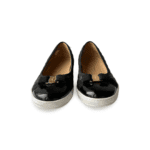 Salvatore Ferragamo Black Quilted Leather Varina Bow Ballet Flats Size 34 - Image 2