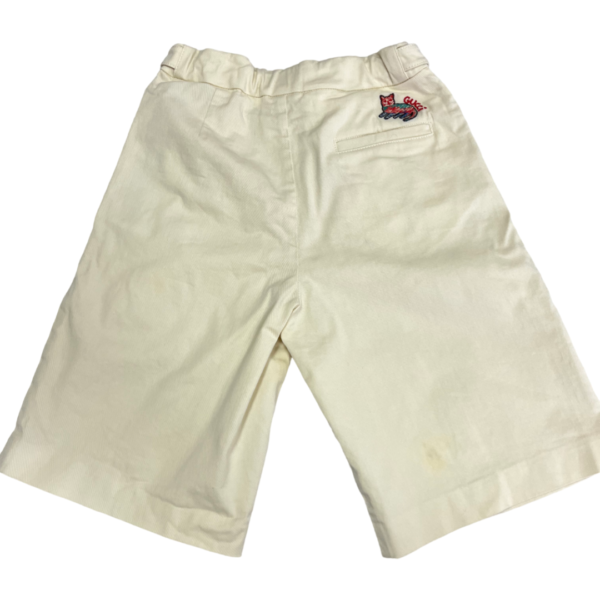 Pre-Loved Gucci Boys Off-White Cotton Embroidered Cat Bermuda Shorts – Size 6/120 - Image 4