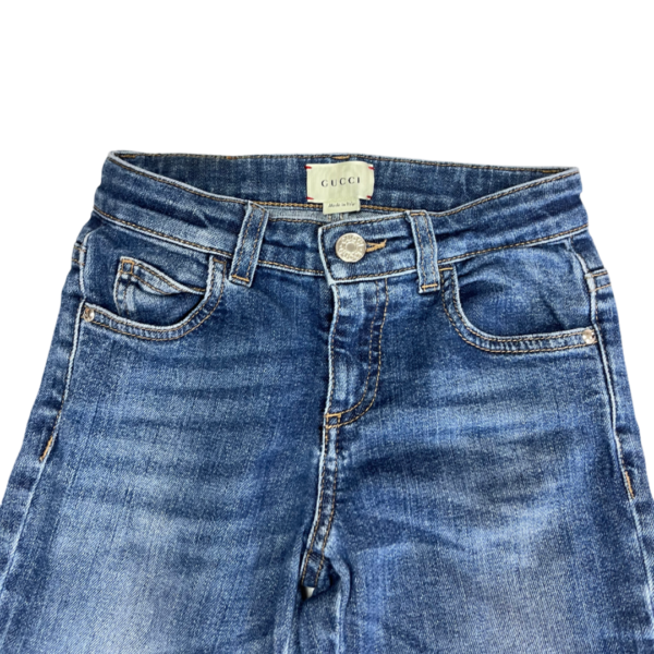Pre-Loved Gucci Boys Stretch Denim Jeans – Size 8 - Image 2