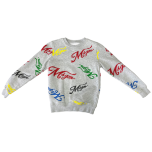 Pre-Loved MSGM Logo-Printed Cotton Sweatshirt – Size 8