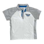Pre-Loved Armani Junior Polo T-Shirts & Shorts Set – Size 4A (106 cm)