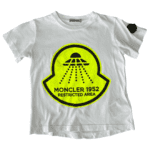Pre-Loved Moncler Enfant Boys White T-Shirt – Size 4A