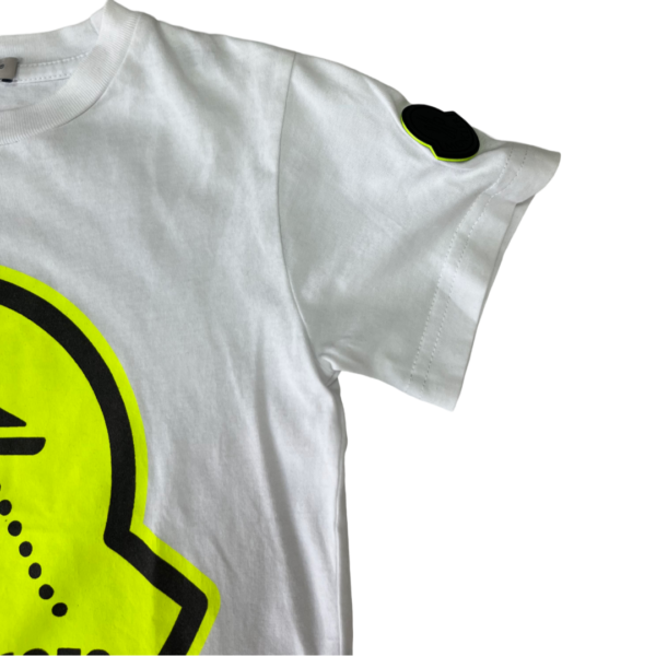 Pre-Loved Moncler Enfant Boys White T-Shirt – Size 4A - Image 2