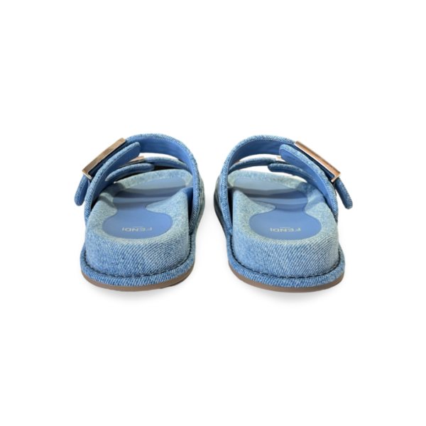 Fendi Women's Feel Denim Slides - Size 37 - Image 7