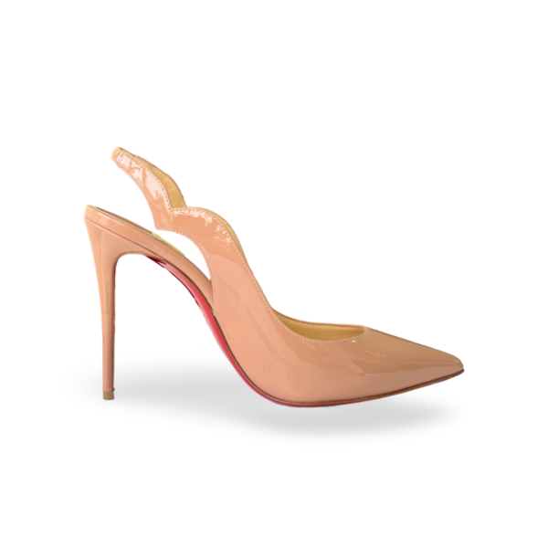 Christian Louboutin Women's Hot Chick Sling 100 Patent Slingback Pump - Size 37 - Image 6