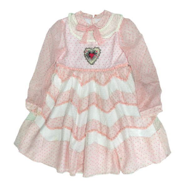 Gucci Light Pink Heart Dress - Size 10