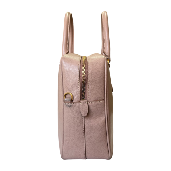 Prada Cammeo Saffiano Lux Leather Bauletto Bag - Image 2