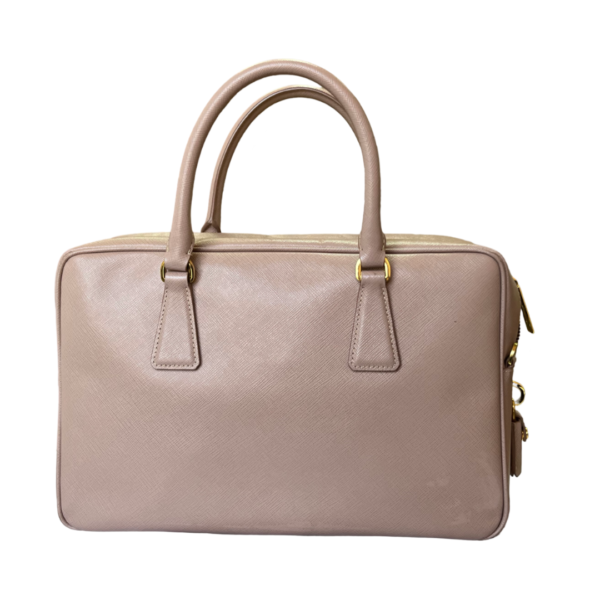 Prada Cammeo Saffiano Lux Leather Bauletto Bag - Image 4