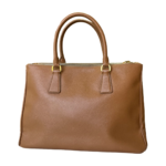 Prada Caramel Saffiano Lux Leather Medium Galleria Double Zip Tote - Image 5