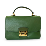 Miu Miu Green Calfskin Shoulder Bag