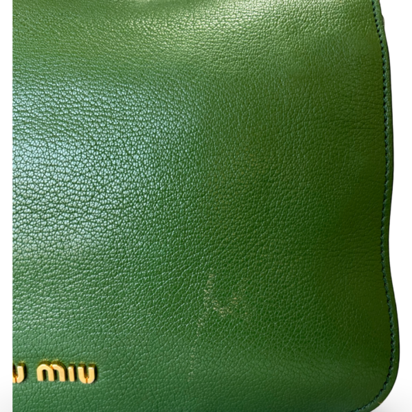 Miu Miu Green Calfskin Shoulder Bag - Image 5